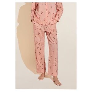 Eberjey Pajama Pants S Animal Spot Rose Cloud
